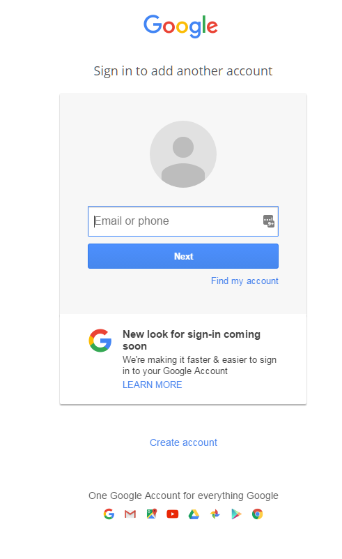 google gmail sign in